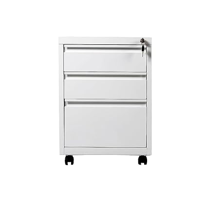 3 Drawer Mobile Steel Pedestal MDK4i-0309